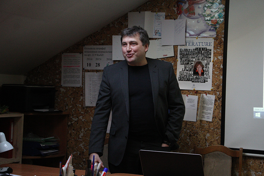 Старшыня ГА "БАЖ" Андрэй Бастунец.