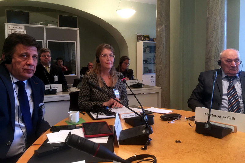 Участники круглого стола: Николай Козлов (ОГП), Андрей Кликунов (БАЖ), Оса Ульсан (ШСЖ).