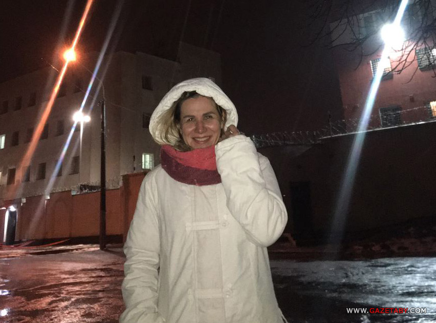 Журналистка «Салiдарнасцi» Тамара Зенина 28 декабря после освобождения у стен Окрестина