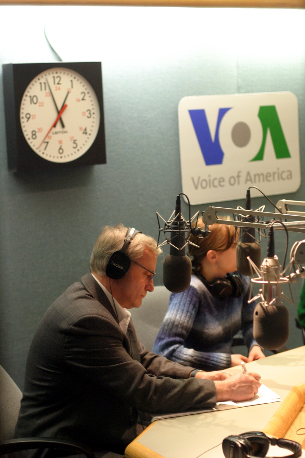 На “Голасе Амерыкі” ў Вашынгтоне. 2005 год