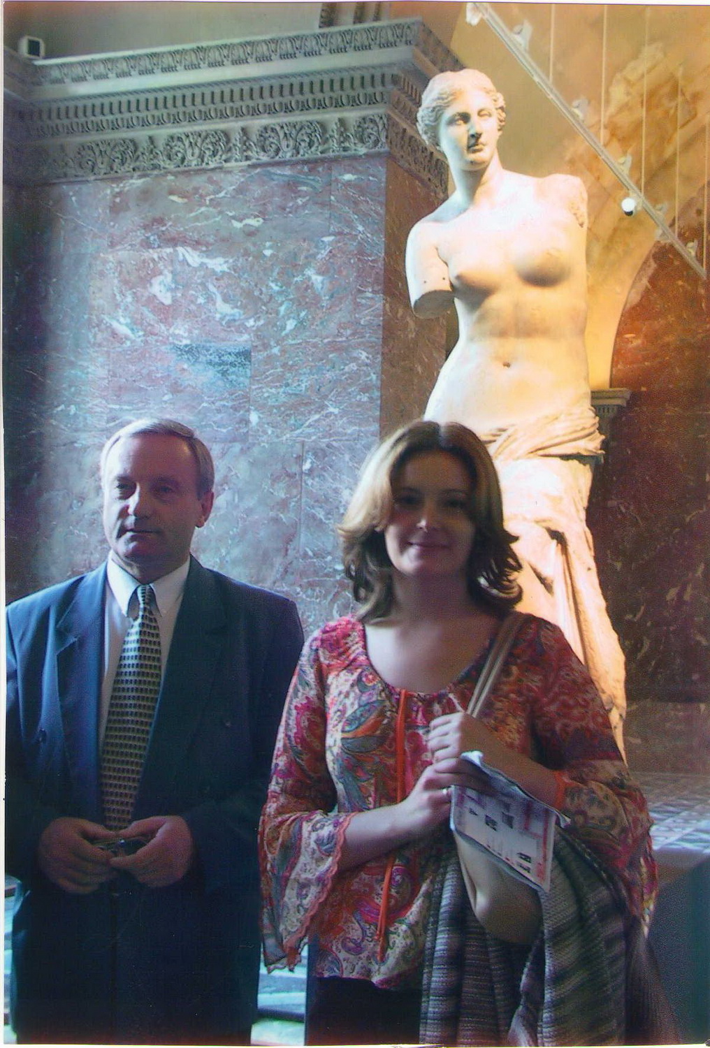 З дачкой Лізаветай у Луўры. Парыж, 2004 год
