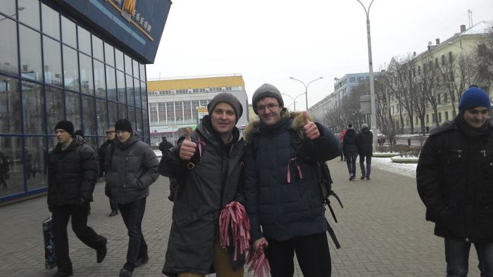 Дзяніс Івашын з Франкам Вячоркам