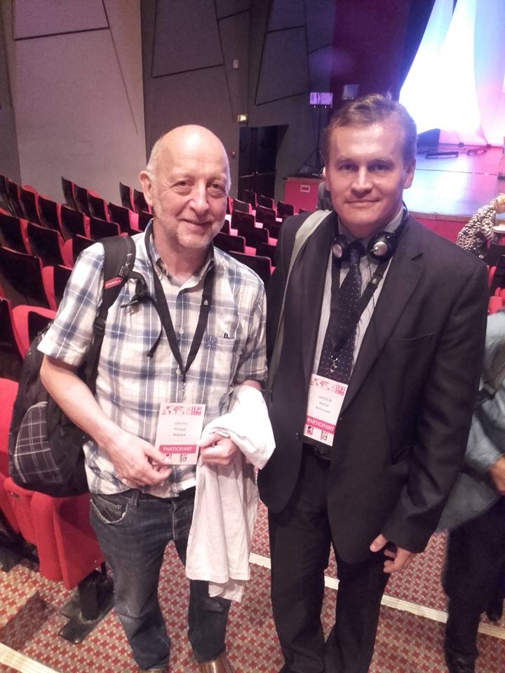 Міхась Янчук з Філіпам Леру. "Пагадзіцеся, што словы "новы прэзідэнт" прыемныя ужо самі па сабе", - напісаў Міхась на сваёй ФБ-старонцы..