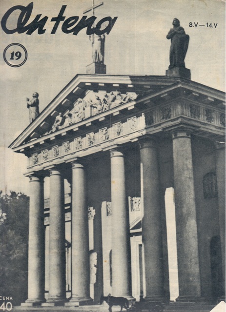 Вокладка часопіса "Антэна" 1937 г.