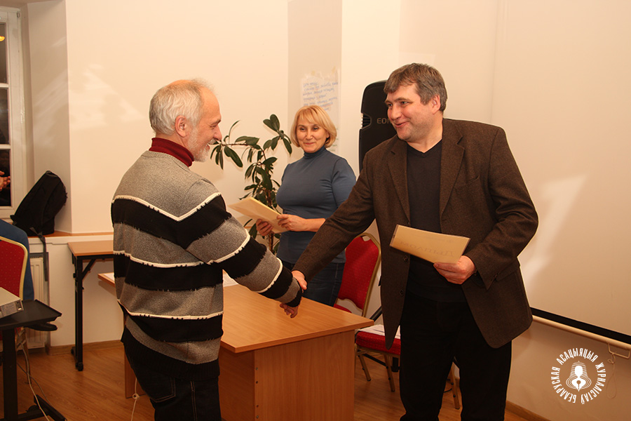 Віктар Стукаў атрымаў дыплом за добрую арганізацыю працы ў суполцы Полацку