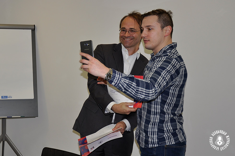 Яўген Валошын выкладаў курс "Журналісцкае расследванне"