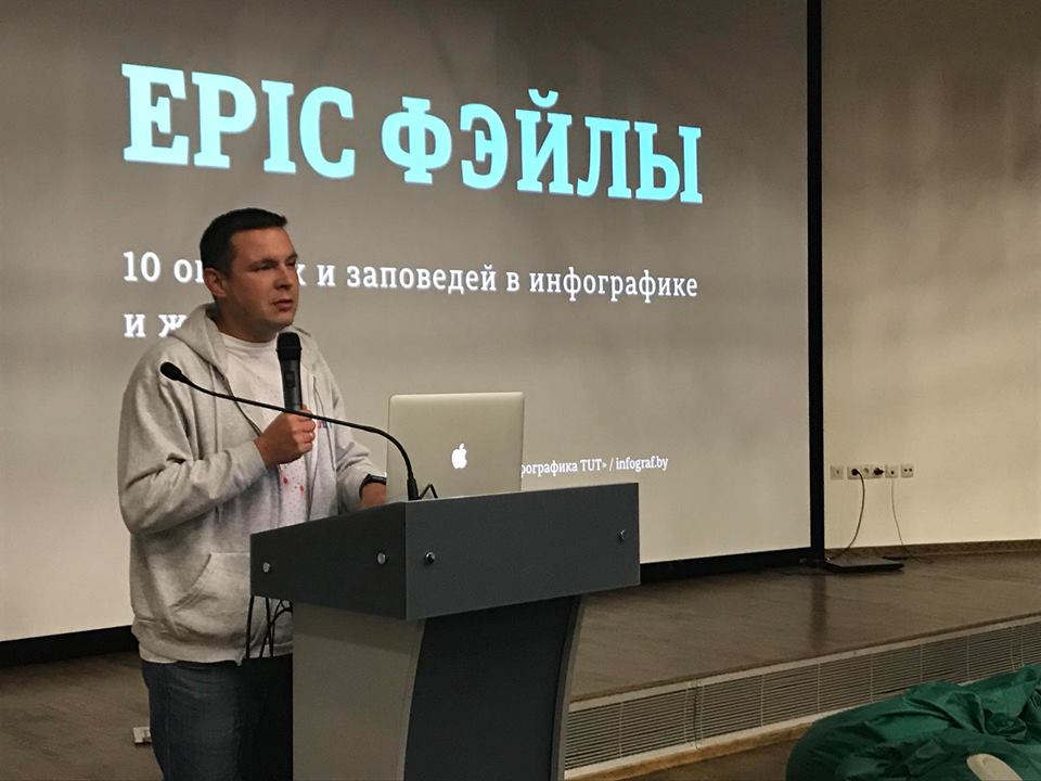 Выступ Вадзіма Шмыгава, фота Ланы Руднік