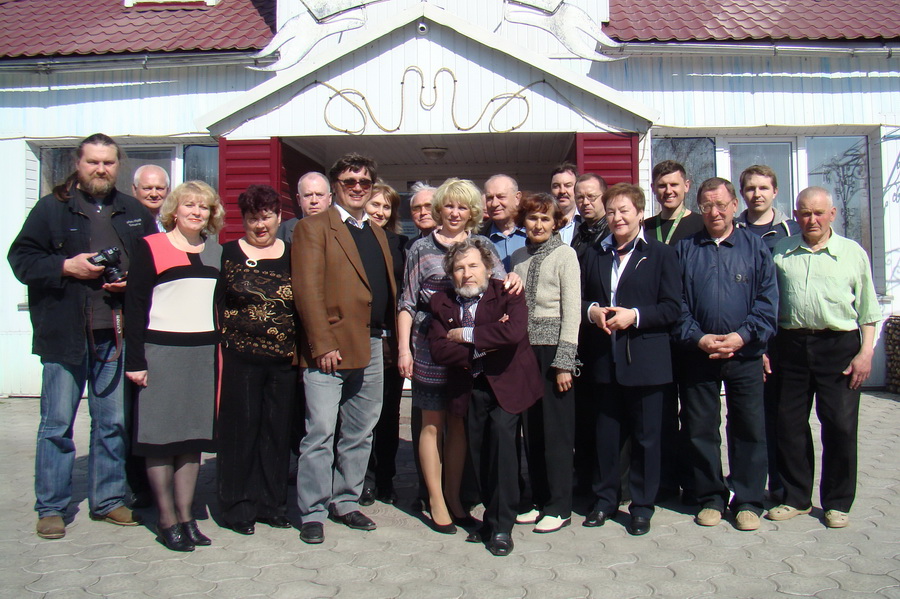 Представители руководства ОО "БАЖ" во время празднования 15-летия "Вольнага горада"