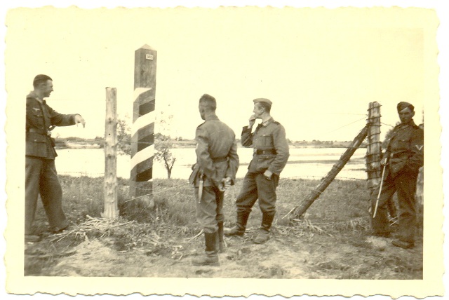 Немцы на новай мяжы з БССР на Бугу Немцы на новай мяжы з БССР на Бугу