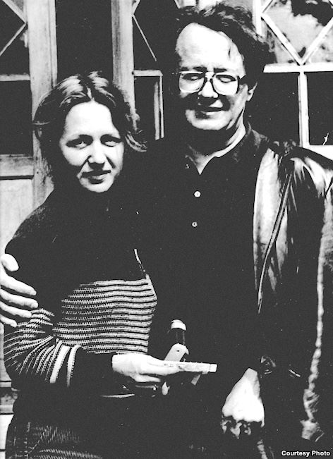 Алесь Адамовіч з дачкой Наталляй Алесь Адамовіч з дачкой Наталляй