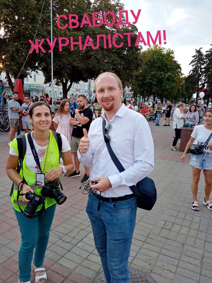 Марына Драбышэўская, Яўген Меркіс. Фота: Facebook Ларысы Шчыраковай