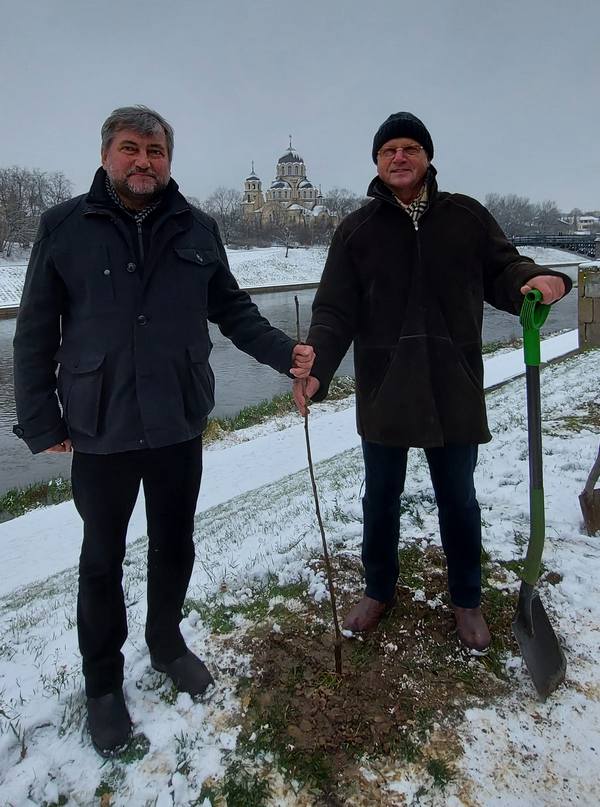 Андрэй Бастунец і Вітаўтас Квяткаўскас. Фота: facebook.com/vytautas.kvietkauskas.3