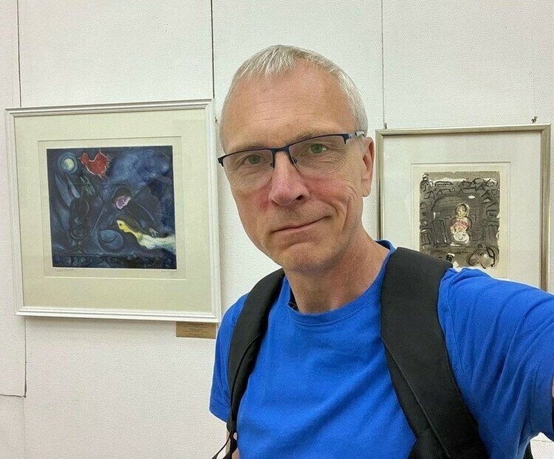 У музеі Марка Шагала ў Віцебску. Фота з сацсетак