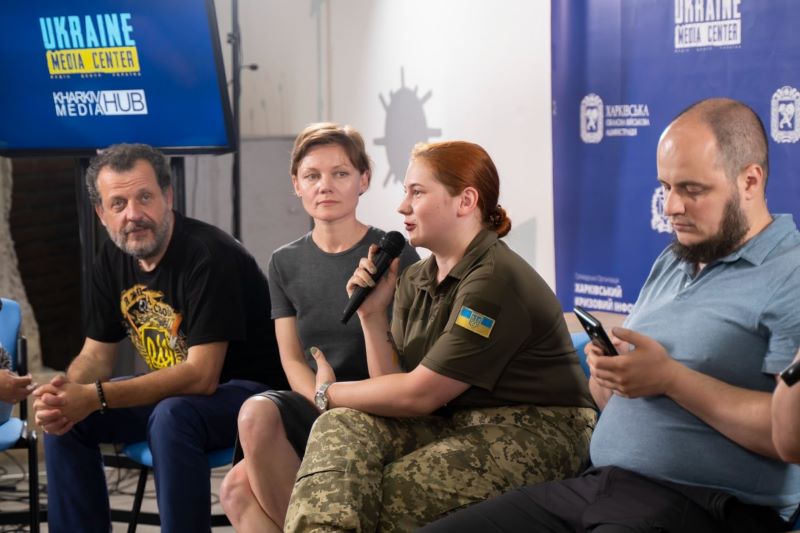 Падчас працы "Медыя Хаба". Фота з асабістага архіва Наталлі Курдзюковай