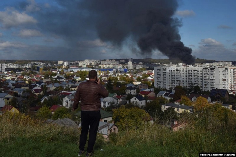 Львоў пад расейскім абстрэлам, 10 кастрычніка 2022