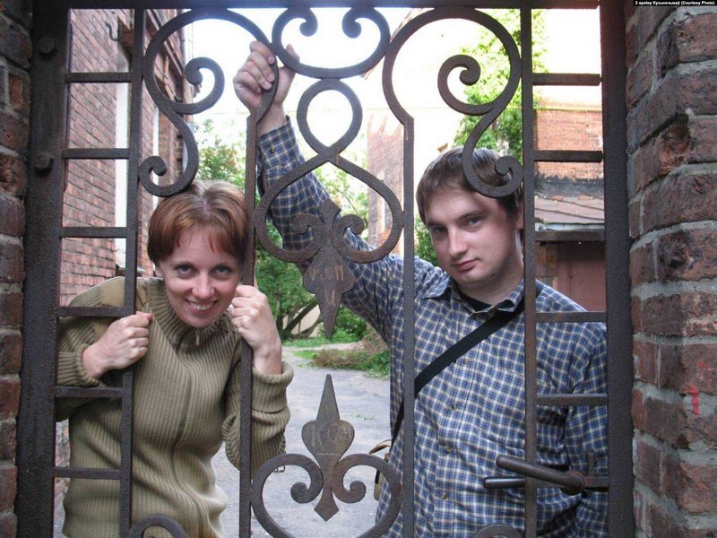 Андрэй з жонкай Алесяй