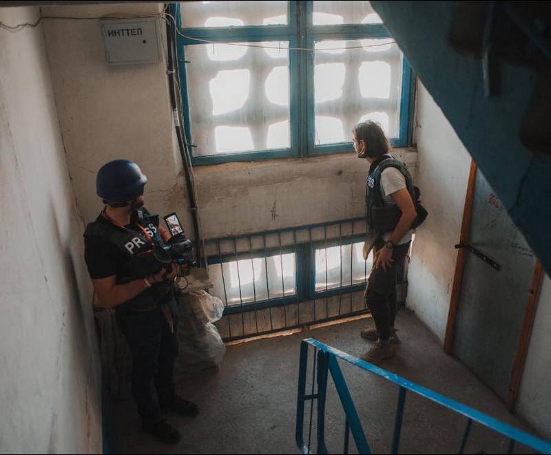 Дзяніс Дудзінскі ва Украіне. Фота: сацсеткі