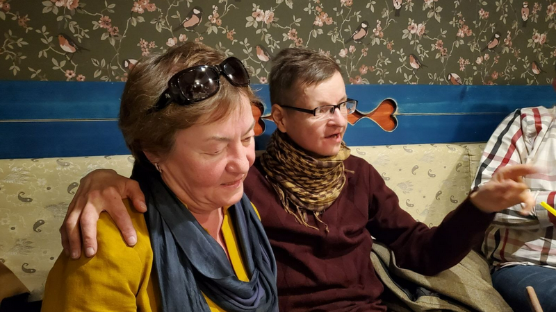 Гена і Жанна Літвіна, святкаванне 50-гадовага юбілею Гены, Мінск, 11 мая 2021 года. Фотаз архіву Вольгі Бабак