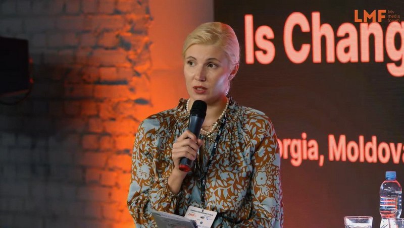 Любоў Цыбульска. Скрыншот БАЖ з трансляцыі на Youtube