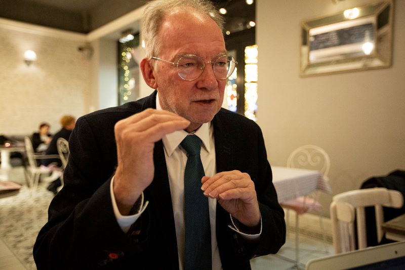 Руководитель Белорусской аналитической мастерской Андрей Вардомацкий. Фото: Денис Дзюба, belsat.eu