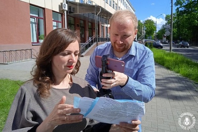 Ларыса Шчыракова і Яўген Меркіс. Фота: БАЖ