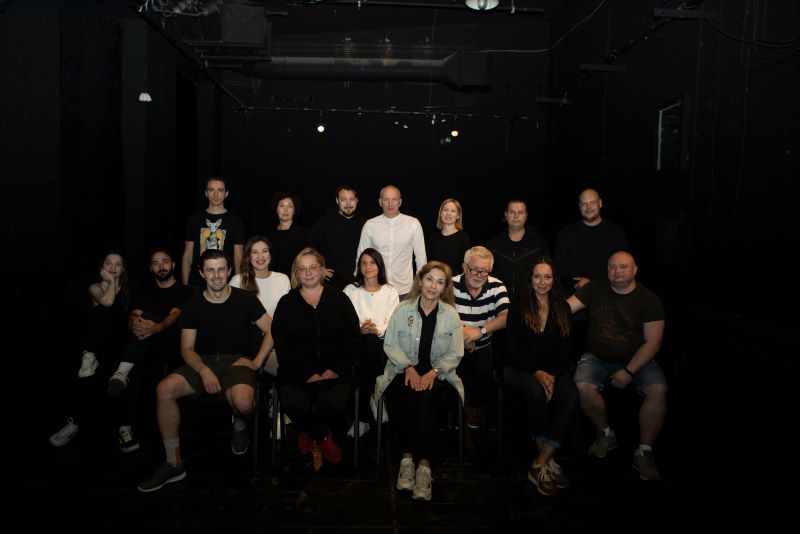 Незалежныя деячы беларускага тэатра ў Варшаве.Фота: Наталля Папова (з асабістага архіву Вольгі Кулікоўскай)