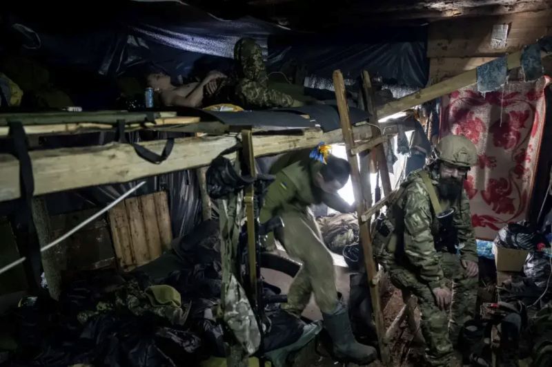 Украінскія дэсантнікі ў Бахмуце / Associated Press