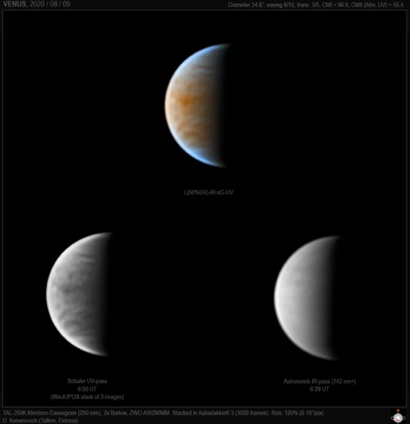 Улюблёная планета Канановіча — «зорка Венера» Максіма Багдановіча. Фота: Дзмітрый Канановіч з сайта astrobin.com