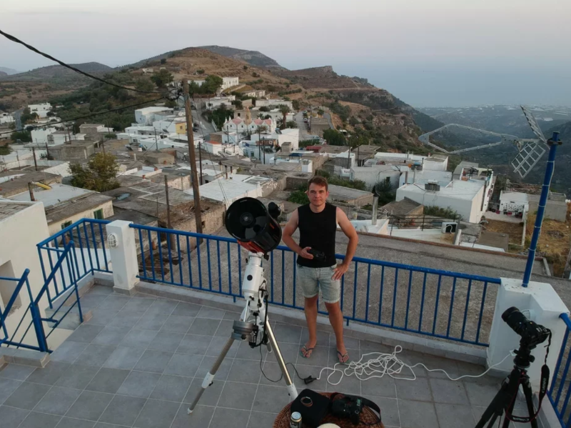 Дзмітрый Канановіч на Крыце. Фота: асабісты альбом Дзмітрыя Канановіча