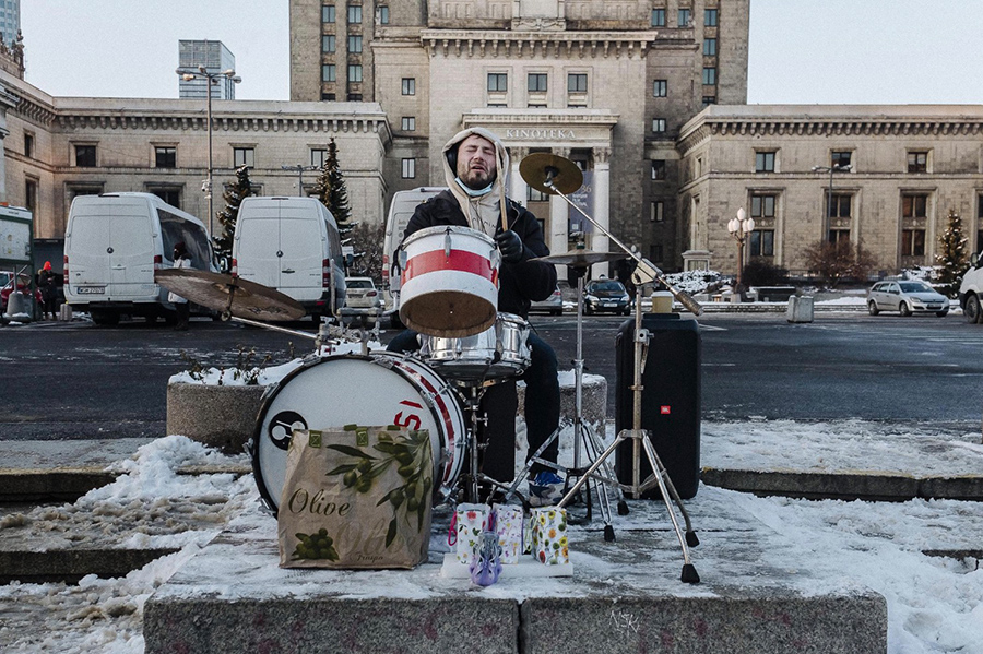 Василий Грудовик (позывной - Атом), Варшава. Фото: Ян Шмидт-Уитли