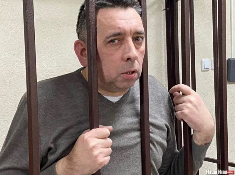 Сяргей Пятрухін у судзе. Фота: Наша Ніва