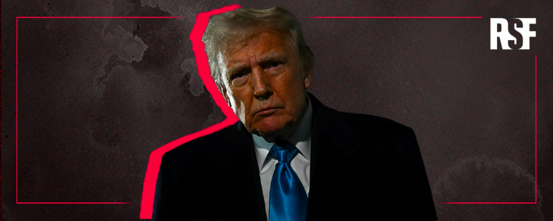 заява RSF пра замарозку фінансвання незалежных СМІ прэзідэнтам Трампам