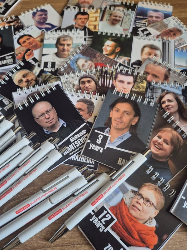 З'езд ЕФЖ акцыя салідарнасці з журналістамі-палітвязнямі