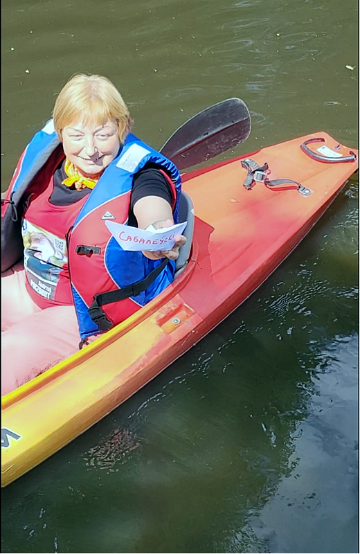Да 30-годдзя БАЖ сплаў салідарнасці на байдарках Ірына Новік