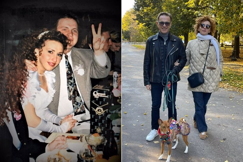 Аляксей Дзікавіцкі з жонкай Аленай