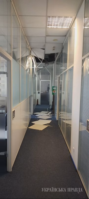 Офіс «Украінскай праўды» ў Кіеве пацярпеў ад расійскай ракеты