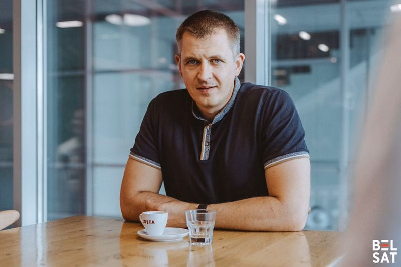 Вядоўца праграмы «Сармацкі вус» Цімох Акудовіч