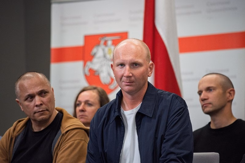 ўген Меркіс на другі дзень пасля вызвалення