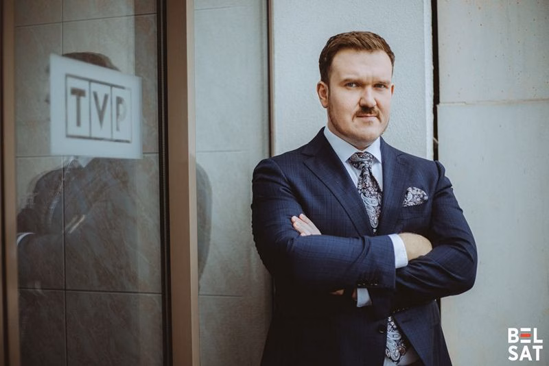 Журналіст «Белсату» Зміцер Міцкевіч 