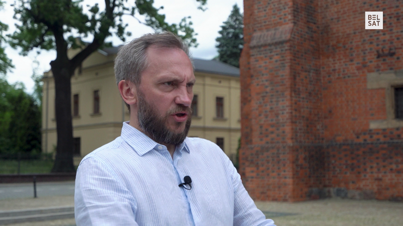 Вядоўца праграмы «Сармацкі вус» Віктар Шукеловіч