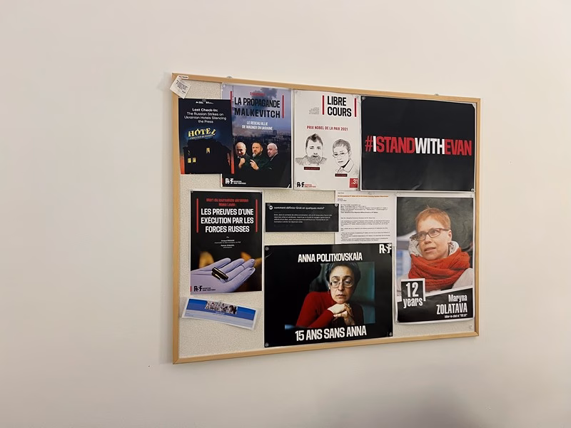 Беларускія журналісты ў Парыжы: сустрэчы, абмен вопытам і акцыя салідарнасці