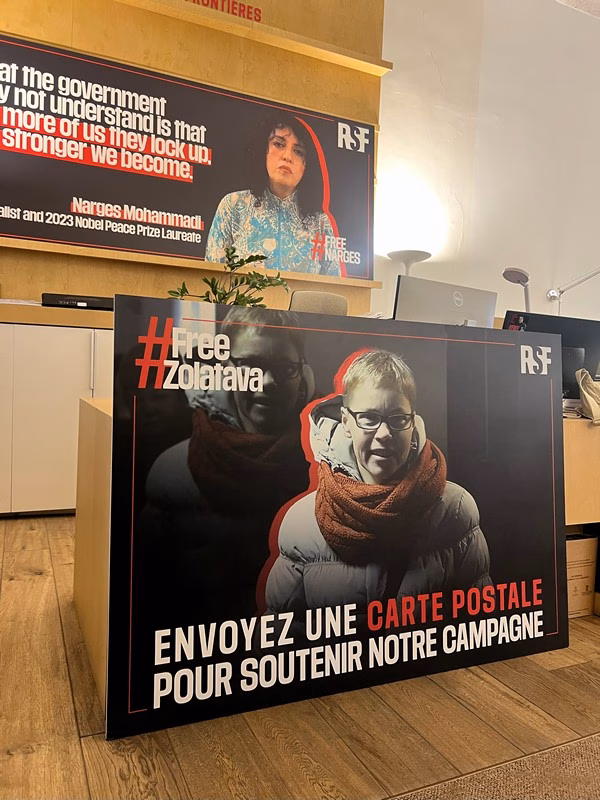 Беларускія журналісты ў Парыжы: сустрэчы, абмен вопытам і акцыя салідарнасці