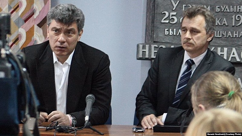 Барыс Нямцоў і Анатоль Лябедзька