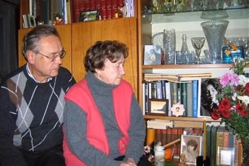 Уладзімір Мялешка з жонкай Дыянай Чаркасавай 